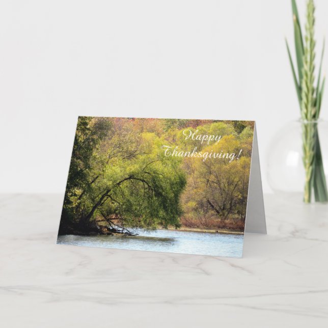 Festividades Folhas de outono no NJ - Cartão de Ação de Graças (Frente)