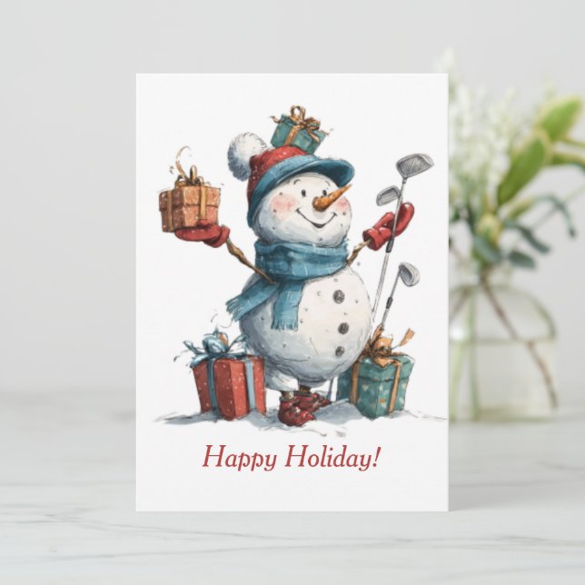 Festividades Formar um Cartão Feliz de Natal (Em pé/Frente)