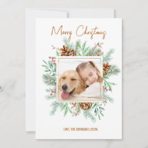 Foto Moderna do Cartão de Natal Elegante