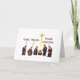 Festividades Frank enviou a isto - o cartão de Natal