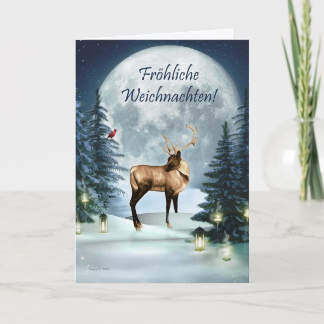 Festividades Fröhliche Weichnachten Cartão de Vendedores de Nat (Frente)