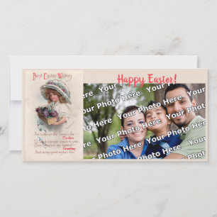 Festividades Garota no Cartão com fotos da Páscoa de Bonnet