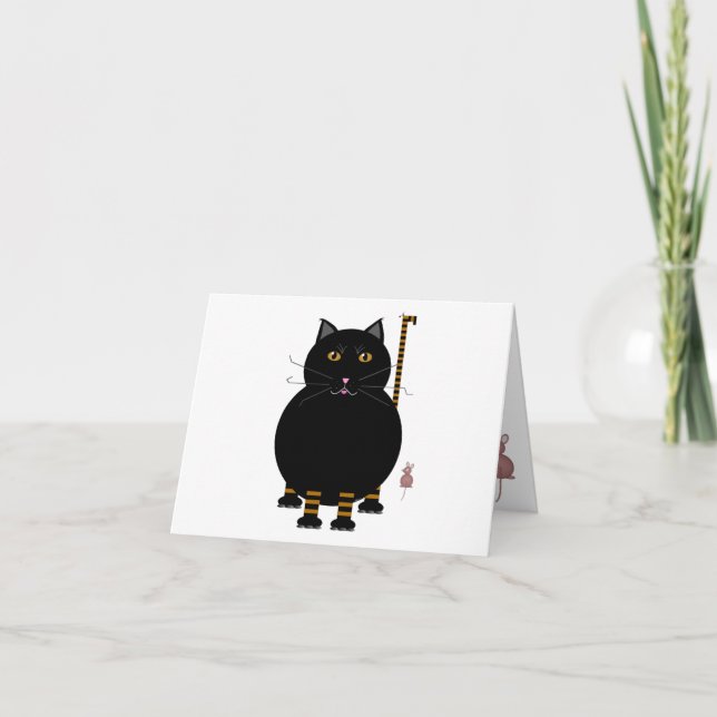 Festividades Gatinho Kat - Cartão de Saudação (Frente)
