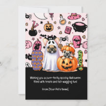 Gato Preto de Halloween Cartão de Boas Vindas de P