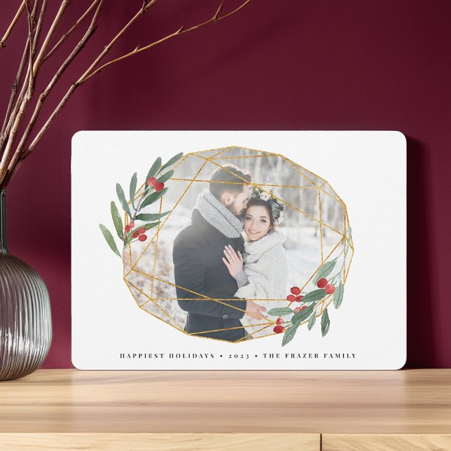 Festividades Gemstone | Cartão com fotos de férias (Criador carregado)