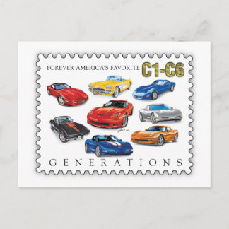FESTIVIDADES GERAÇÕES DE CARTÃO POSTAL DE FÉRIAS DE ARTE AUTOMO