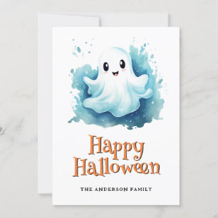 Festividades Ghosts Pumpkins Feliz Cartão de Halloween