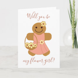 Festividades Gingerpão de Garota Flor | Cartão