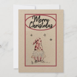 Festividades Gnome para o cartão de férias