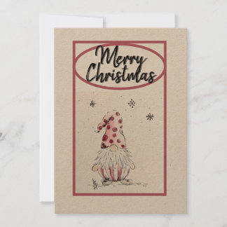 Festividades Gnome para o cartão de férias