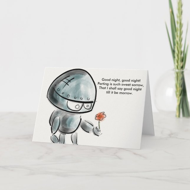 Festividades Goodnight goodnight cartão de Shakespeare (Frente)