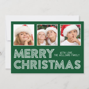 Festividades Grande Cartão com fotos de Instagram de Natal 3