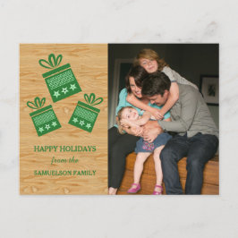 Festividades Green Rustic apresenta cartão postal de Natal