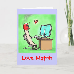 Festividades Green Weenii "Love Match" - Cartão de Saudação