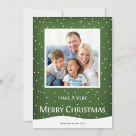 Festividades Greve Verde de Cartão com fotos de Natal