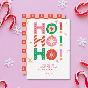 Festividades Hei! Hei! Hei! Cartão de Natal Sem Fotografia De D