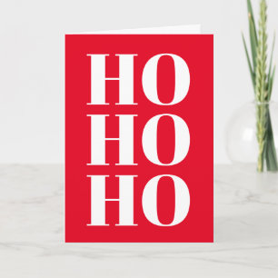 Festividades Ho Ho moderno cartão de boas-vindas de Natal verme