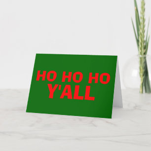Festividades "Ho Ho Y'all": Cartão de Natal HillBilly - Vazio