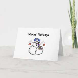 Festividades "Holidays Hammy" Cartão de Saudação de Natal