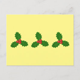 Festividades Holly deixa cartão postal de feriado