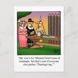 Festividades Humor de Ação de Graças e Cartão postal "Espec