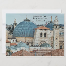 Festividades Igreja de Santo Sepulcher, Jerusalém, Cartão de Fé