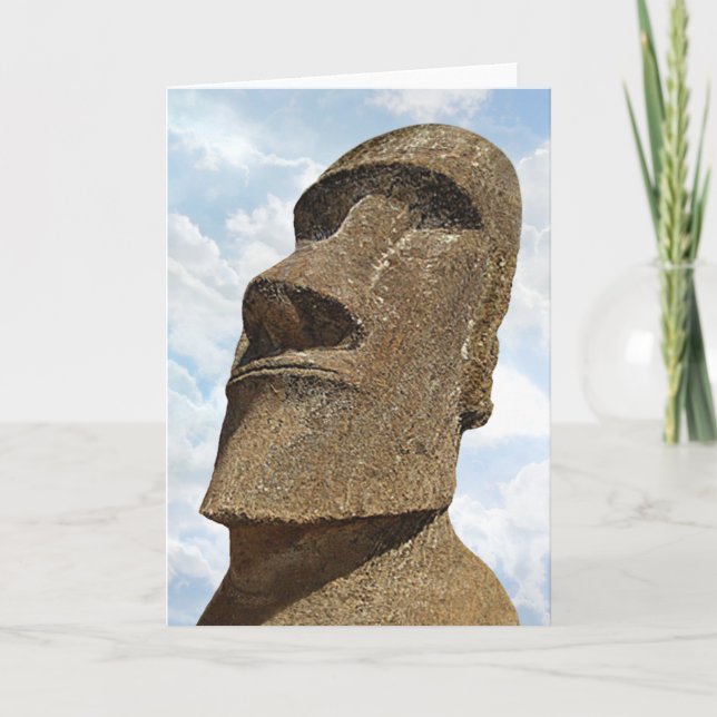 Festividades Ilha de Páscoa Moai - cartão (Frente)
