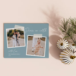 Festividades Instantâneo | Cartão de Férias Fotográficas Peace 