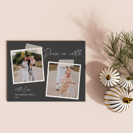 Festividades Instantâneo | Cartão de Férias Fotográficas Peace 