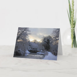 Festividades Inverno no cartão do canal de Basingstoke