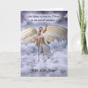 Festividades Irmã Angel Cartão de Natal Religioso