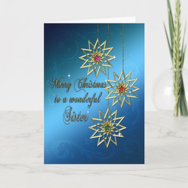 Festividades Irmã, cartão de Natal (Frente)