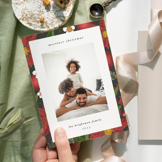 Festividades Jardim de inverno | Cartão com fotos de férias (Criador carregado)