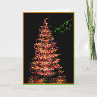 Festividades Jazz acima de seu feriado! Cartão de Natal