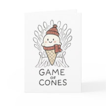 Jogo de Cones - Cartão de Natal Engraçado