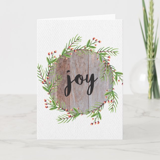Festividades Joy - Cartão de Saudação de Natal (Frente)