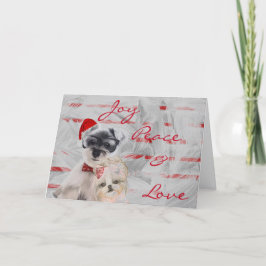 Festividades "Joy Peace & Love" Cartão de Saudação de Natal