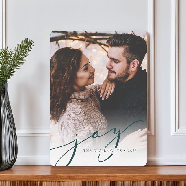 Festividades Joy Script | Cartão com fotos de Natal (Criador carregado)