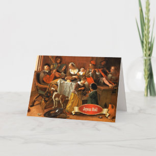 Festividades Joyeux Noël. Cartão de Natal de Belas Artes em Fra