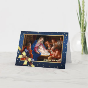 Festividades Joyeux Noël. Cartão de Natal em francês