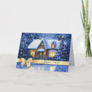 Festividades Joyeux Noël. Cartão de Natal em francês