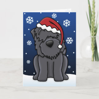 Festividades Kawaii Black Russo - Cartão de Natal Terrier