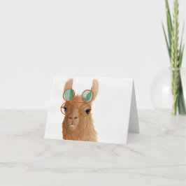 Festividades Lhamas em Shades: Cartão Saudável de Setembro 4"x5