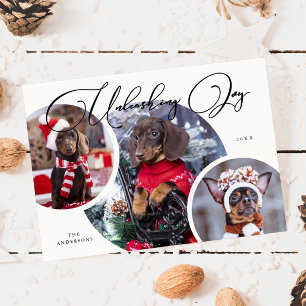 Festividades Liberando o Cartão de Férias do Cão Branco da Joy