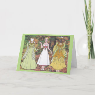Festividades Lily toca Elf Woodland e Cartão de Saudação Fada