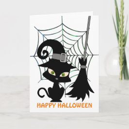 Festividades Limpando as Teias de Aranha, Cartão Dobrado 5" x 7