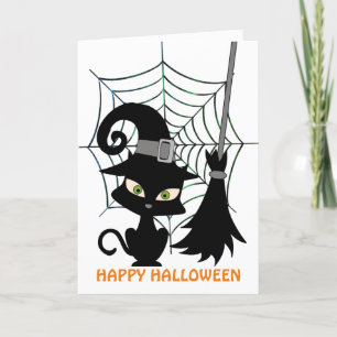 Festividades Limpando as Teias de Aranha, Cartão Dobrado 5" x 7
