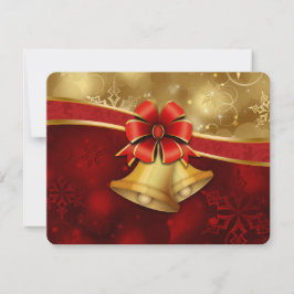Festividades Lindo Cartão de Férias Decorativo Vermelho Dourado