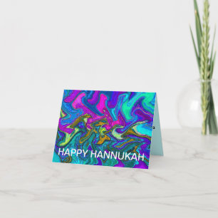 Festividades Luzes de Neon Candle do Cartão Hannukah