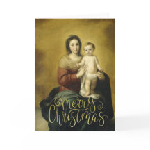 Madonna & Child, Cartão de Saudação de Natal de Be
